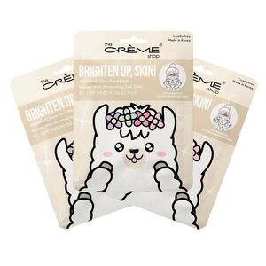 6-Pack The Creme Shop (MSRP $24) |‎ Brighten Up, Skin Animated Llama Face Mask